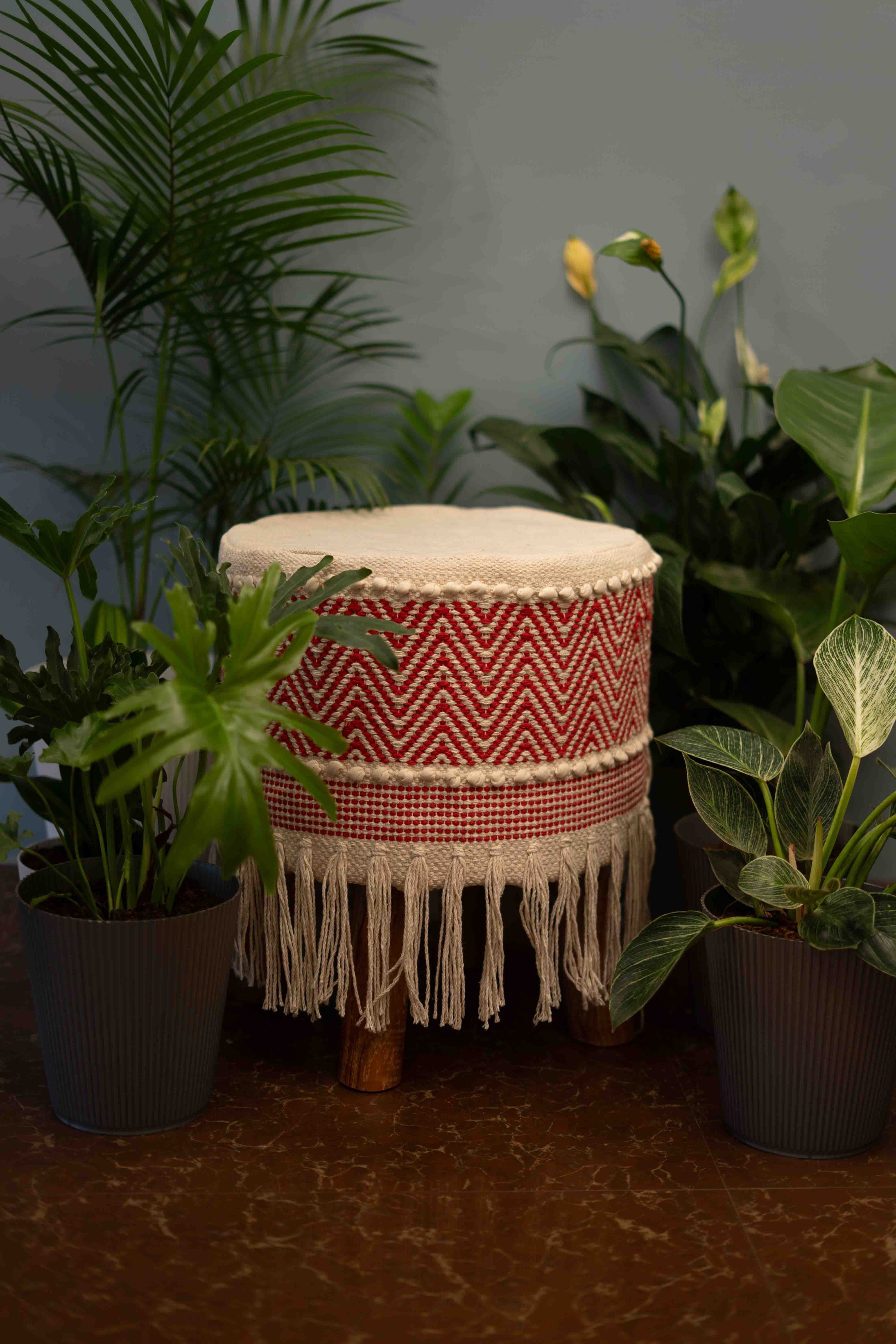 The Art of Mixing: Styling Handloom Ottomans in Different Room Settings