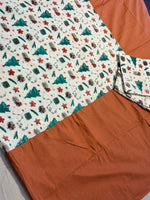 RUSTIC CHRISTMAS CHARM BORDER BEDSHEET