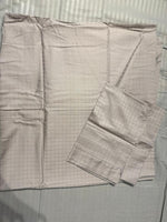 Elegant Beige Checkered King‑Size Bedsheet