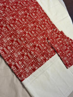 RED GIFT BOX PATTERN BORDER BEDSHEET