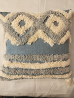 CONCENTRIC DIAMOUND PATTERN COTTON TUFTED CUSHION COVER