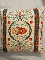 Floral Tapestry Square Cushion Cover