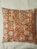 Rustic Orange Abstract Tapestry Cushion Cover