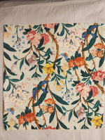 Floral Whisper with Blue Bird Elegance
