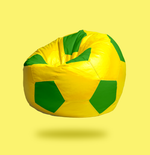 YELLOW AND GREEN Soccer Football Bean Bag Cover Only