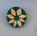 Emerald Starburst Sabai Grass Wall Hanging