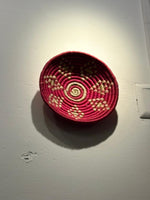 Vibrant Pink Spiral Sabai Grass Wall Hanging