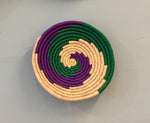 Tri‑Color Spiral Sabai Grass Wall Hanging