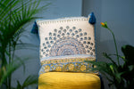 Bohemian Blue Arc Cushion Cover – Stylish Elegance in Every Detail