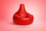 Red Leatherette Gamer Bean Bag with Beans – Ultimate Pro Gaming Throne