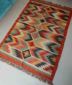 Desert Prism Kilim Rug geometric-elegance-inspired-by-desert-hues-64-size