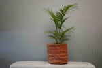 Light Red Jute Planter Basket Set of 1 Piece