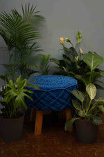 Regal Teal Ottoman (37*39 cm)