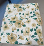 Ivory Bloom Elegance – King Size Border Bedsheet Set