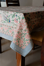 PetalCraft Luxe Tablecloth – Handcrafted Floral Elegance for Dining Spaces