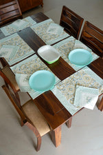 Azure Bloom Table Mat Set