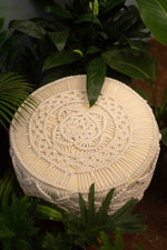 Boho Harmony Cream Ottoman (37*39 cm)