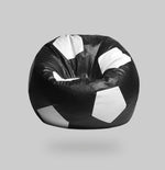 Black and White Soccer Football Bean Bag with Beans