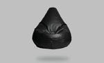 Black-Beanbag Tear Drop shape with beans