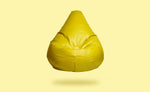 Yellow-Beanbag Teardrop Shape with Beans