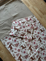 Alpine Reindeer King Size Border Bed Sheet Set