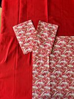 Crimson Fern Border Bed Sheet Set