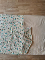 Mint Forest Border Bed Sheet Set