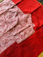 Scarlet Palm Border Bed Sheet Set
