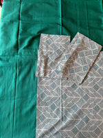Sage Lattice Border Bed Sheet Set