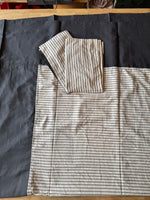 Onyx Pinstripe Border Bedspread Set