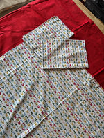 Crimson Holiday "Fa-La-La" Border Bedspread Set