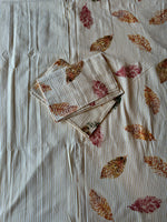 Harvest Amber Leaf Border Bedspread Set