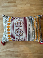 The Heritage Medallion Lumbar Handblock Cushion Covers