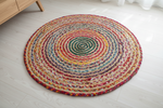 Multi-Color Chindi Braid Rug