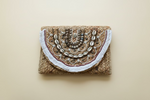 Desert Sands Pearl Jute Clutch