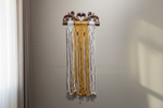 Mustard & Cream Filigree Wall Hanging