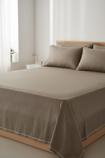 Taupe Stone | Hotel Luxury Double Size Bedsheet Set
