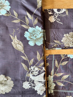 Midnight Teal Botanical – Cosmic King Plus Size Bedsheet