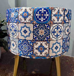 πβ¨ Azure Mosaic Printed Boho Ottoman Stool (39*47 cm) πΊπ‘