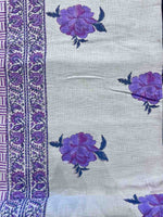 Purple Passion Jute Bed Cover-luxurious-botanical-elegance-bear-teddy-exclusive-collection💜-🌿