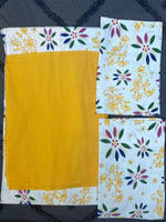 Folk Blossom Garden Handloom Border Bedsheet