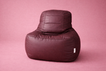Maroon Leatherette Rester Bean Bag – Luxury Ergonomic Lounger Chair