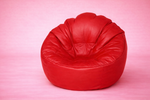 Red Mudda Bean Bag – Leather Lounge Seat