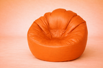Orange Mudda Bean Bag – Premium Leather Seat