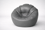 Charcoal Grey Mudda Bean Bag – Leather Lounge Seat