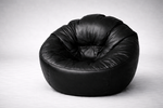 Black Mudda Bean Bag – Premium Leather Seat