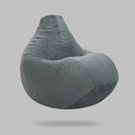 Gray Fur Bean Bag with Beans – Modern Comfort in Soft Fur Elegance