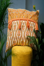 Orange Magic Pattern Cushion Cover
