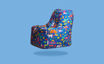 Jodhpur Rester Bean Bag Chair with Beans– Cotton Canvas with Amazing Traditional Print