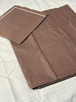 Brown Striped King‑Size Bedsheet